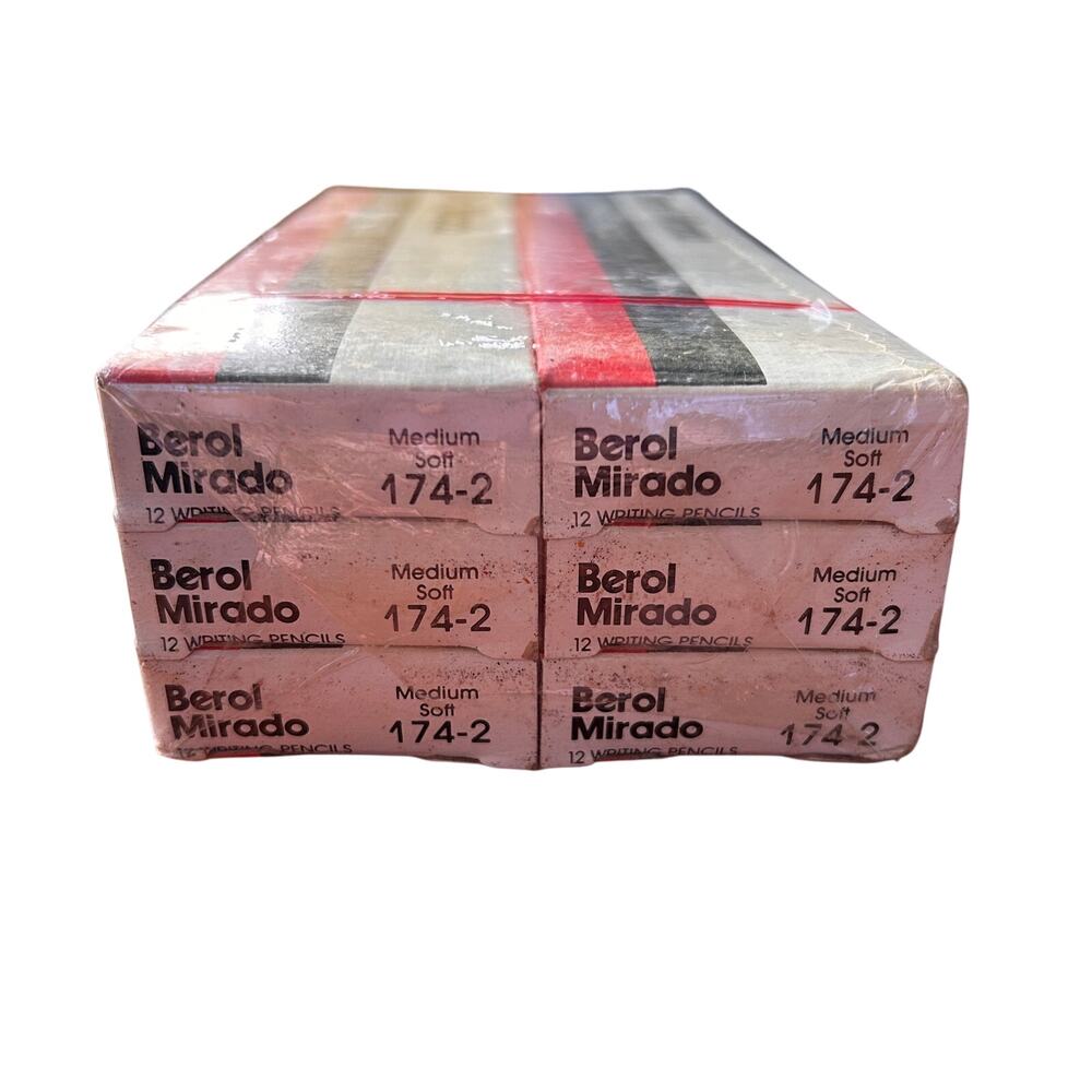 Lot of 72 New Berol Mirado Eagle Medium Soft 174-2 Writing Pencils 6 boxes NIB